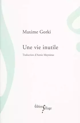 Couverture du produit · Une vie inutile
