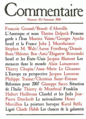 Couverture du produit · COMMENTAIRE T.115