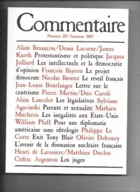 Couverture du produit · Commentaire n°119 automne 2007