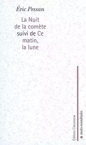 Couverture du produit · La nuit de la comète