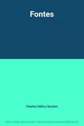 Couverture du produit · Fontes