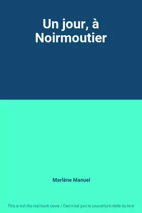Couverture du produit · Un jour, à Noirmoutier