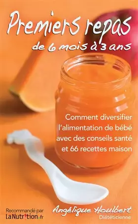 Couverture du produit · Premiers repas de 6 mois à 3 ans