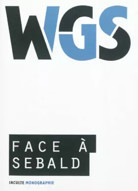 Couverture du produit · Face à Sebald