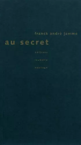 Couverture du produit · Au secret