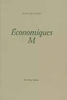 Couverture du produit · Economiques M