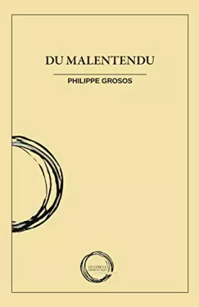 Couverture du produit · Du malentendu