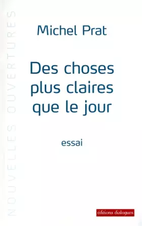 Couverture du produit · Des choses plus claires que le jour
