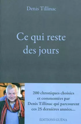 Couverture du produit · Ce qui reste des jours