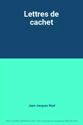 Couverture du produit · Lettres de cachet