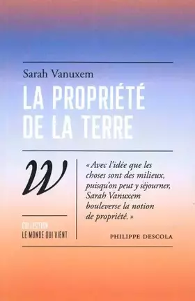 Couverture du produit · La propriété de la terre