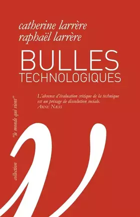 Couverture du produit · Bulles technologiques