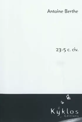 Couverture du produit · 23-5 c. civ.