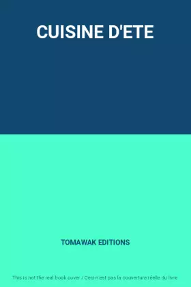Couverture du produit · CUISINE D'ETE