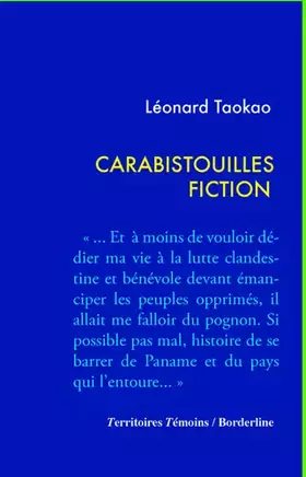 Couverture du produit · Carabistouilles Fiction