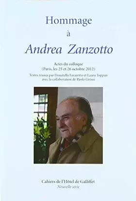 Couverture du produit · HOMMAGE A ANDREA ZANZOTTO