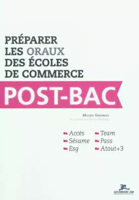 Couverture du produit · Préparer les oraux des écoles de commerce Post-Bac