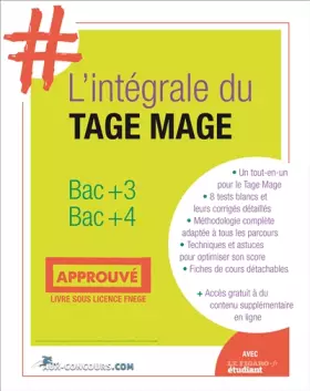 Couverture du produit · L'intégrale du test Tage Mage : Bac+3 Bac+4