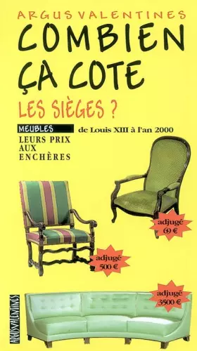 Couverture du produit · Combien ça cote : Les sièges