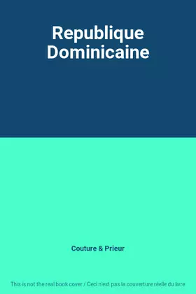 Couverture du produit · Republique Dominicaine