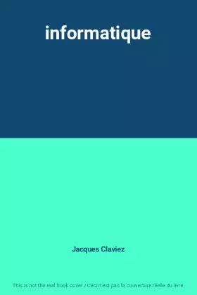 Couverture du produit · informatique