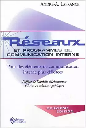 Couverture du produit · Réseaux : Et programmes de communication interne