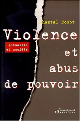 Couverture du produit · Violence et abus de pouvoir