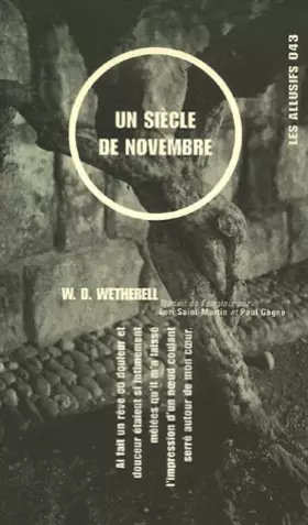 Couverture du produit · Un siècle de novembre