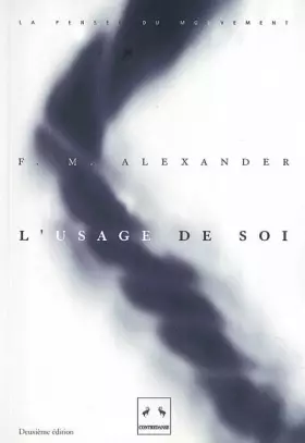 Couverture du produit · L'usage de soi : sa direction consciente en relation avec le diagnostic