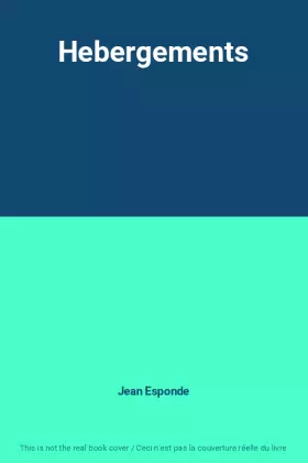 Couverture du produit · Hebergements