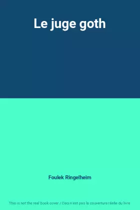 Couverture du produit · Le juge goth