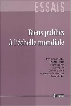 Couverture du produit · Biens publics à l'échelle mondiale