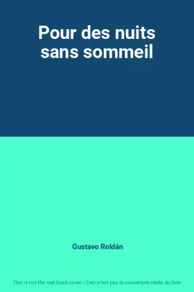 Couverture du produit · Pour des nuits sans sommeil