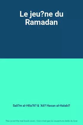 Couverture du produit · Le jeu?ne du Ramadan