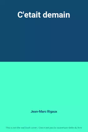 Couverture du produit · C'etait demain
