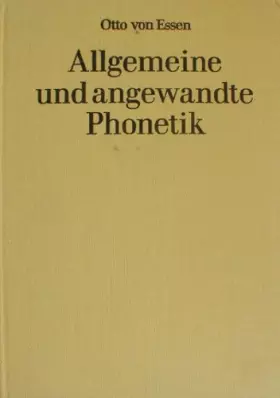 Couverture du produit · Allgemeine Und Angewandte Phonetik