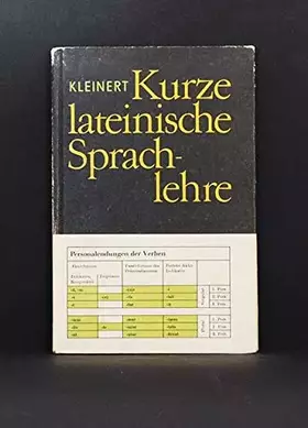 Couverture du produit · Kurze lateinische Sprachlehre