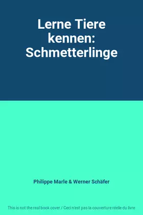 Couverture du produit · Lerne Tiere kennen: Schmetterlinge