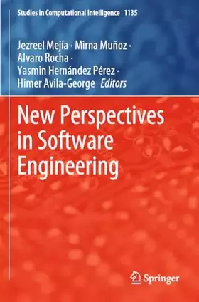 Couverture du produit · New Perspectives in Software Engineering (Studies in Computational Intelligence, 1135, Band 1135)
