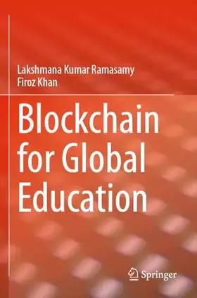 Couverture du produit · Blockchain for Global Education