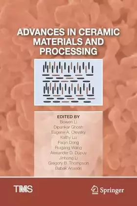 Couverture du produit · Advances in Ceramic Materials and Processing (The Minerals, Metals & Materials Series)