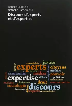 Couverture du produit · Discours d’experts et d’expertise