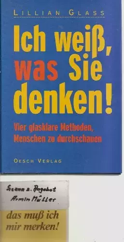 Couverture du produit · Ich weiss, was Sie denken!: Vier glasklare Methoden, Menschen zu durchschauen