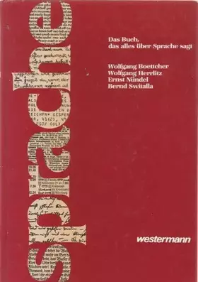 Couverture du produit · Sprache. Das Buch, das alles über Sprache sagt