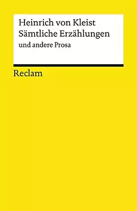 Couverture du produit · Samtliche Erzahlungen