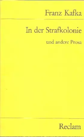 Couverture du produit · In Der Strafkolonie