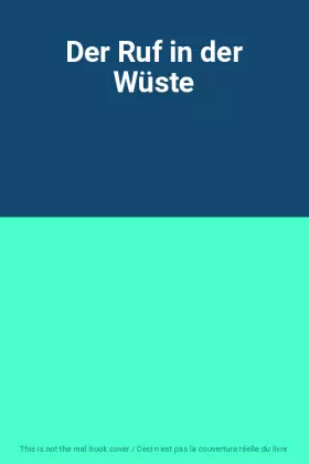 Couverture du produit · Der Ruf in der Wüste