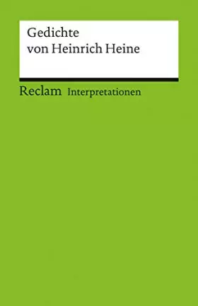 Couverture du produit · Interpretationen: Gedichte von Heinrich Heine