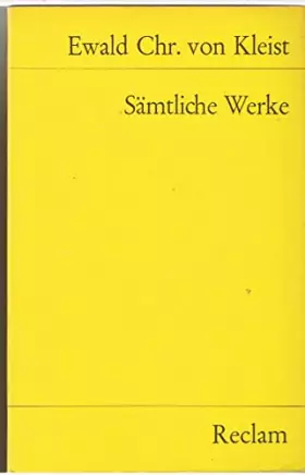 Couverture du produit · Sämtliche Werke.
