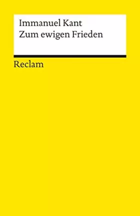Couverture du produit · Zum ewigen Frieden: Ein philosophischer Entwurf